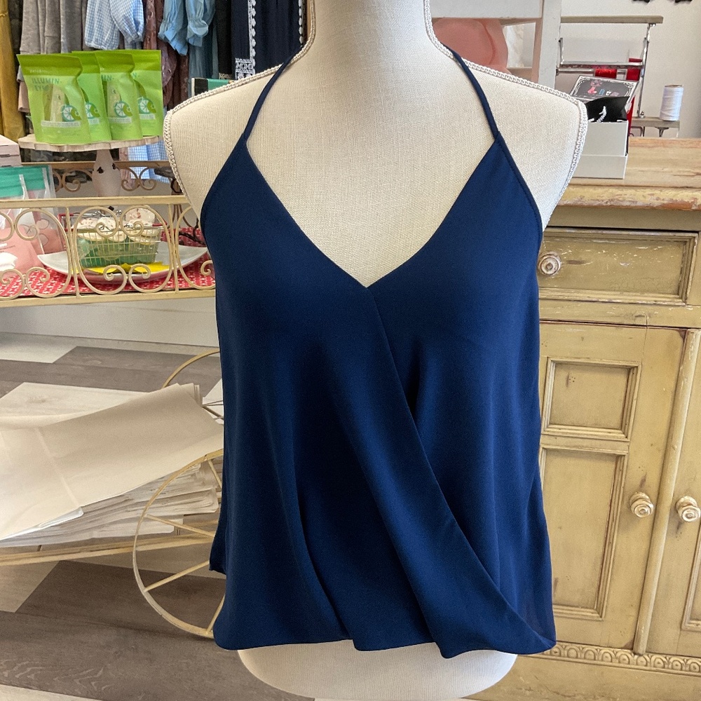 💙Naked Zebra 🦓 Over Sleeveless/Halter Top
